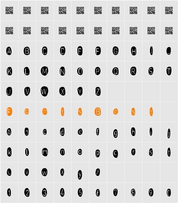SugarCakes Character Map