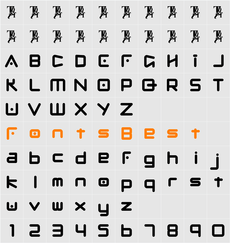 fRiNgE Character Map