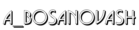 a_BosaNovaSh Font Image