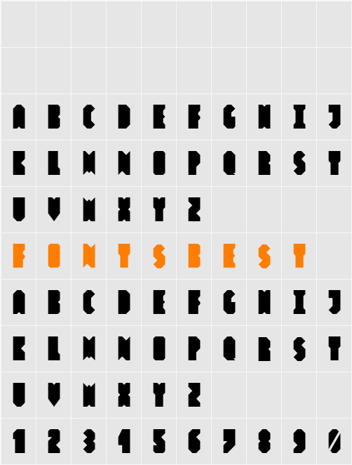 Hashtag Basic  Character Map