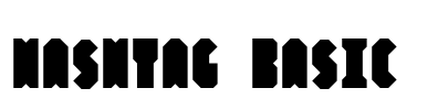 Hashtag Basic  Font Image