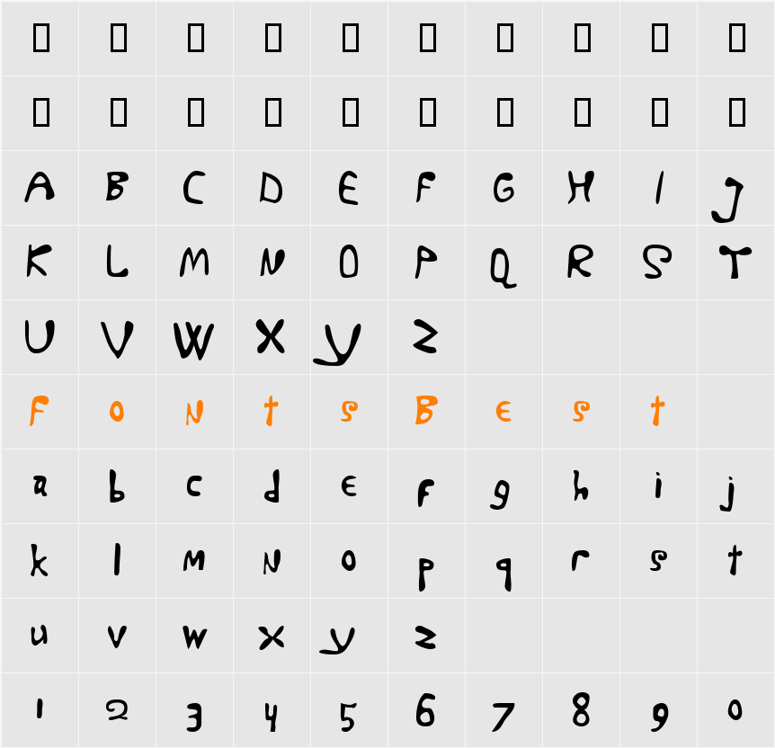 Marty Character Map