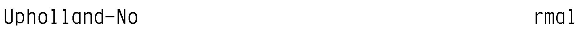 Upholland-Normal Font Image