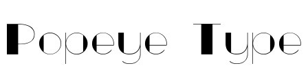 Popeye Type Font Image
