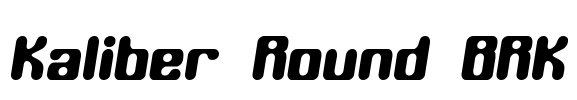 Kaliber Round BRK Font Image