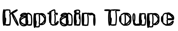 Kaptain Toupe Font Image