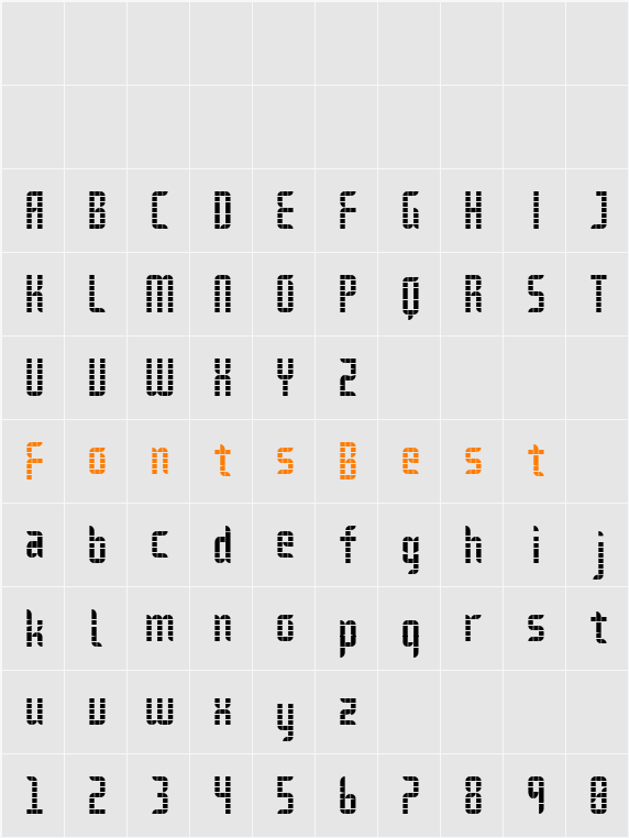 Delay-Grid Character Map