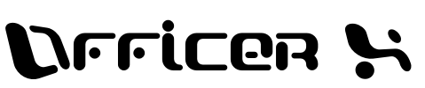 Officer X Font Image