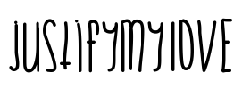 JustifyMyLove Font Image