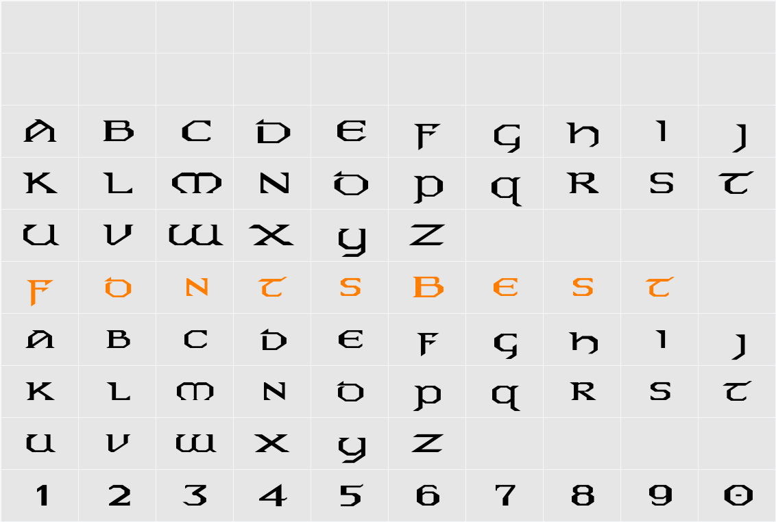 Eire Ex Character Map