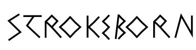 StrokeBorn Font Image