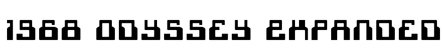 1968 Odyssey Expanded Font Image