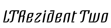 LTRezident Two Font Image