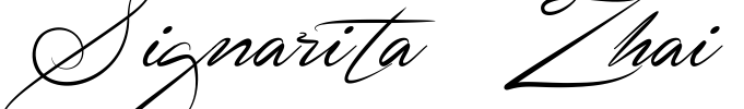 Signarita Zhai Font Image