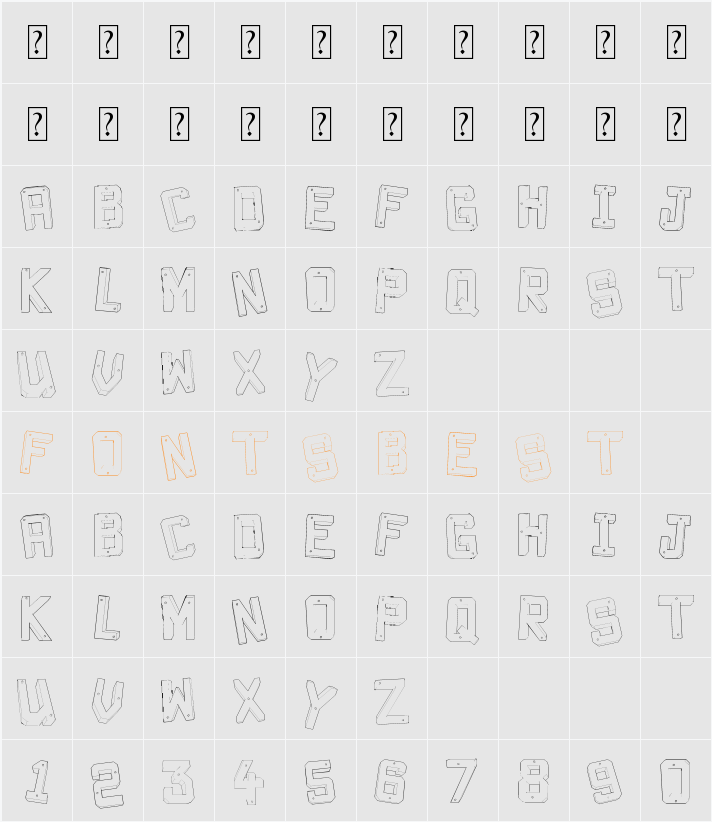 Decade 3d Character Map