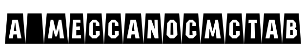 a_MeccanoCmCtAb Font Image