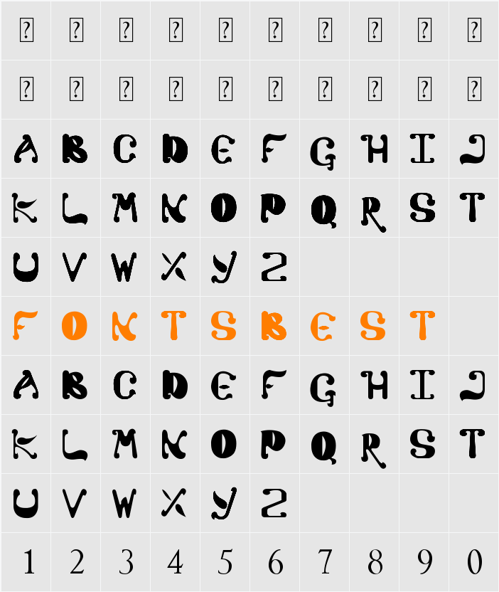Colato Character Map