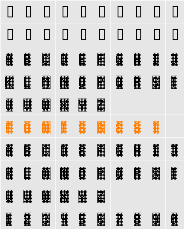Versa Character Map