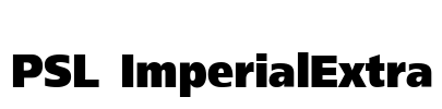 PSL ImperialExtra Font Image