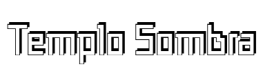 Templo Sombra Font Image