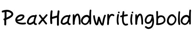 PeaxHandwritingbold