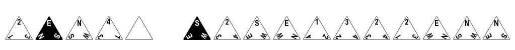dPoly Tetrahedron Font Image