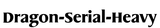 Dragon-Serial-Heavy Font Image