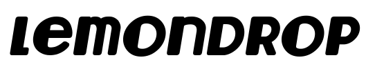 Lemondrop Font Image