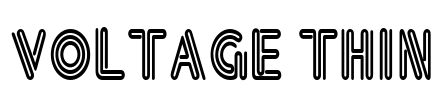 Voltage Thin Font Image