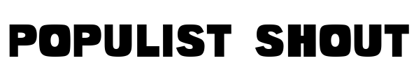Populist Shout Font Image