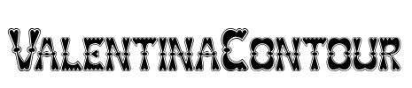 ValentinaContour Font Image