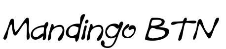 Mandingo BTN Font Image