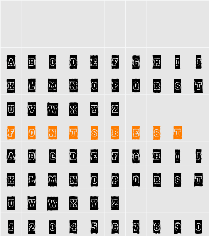 a_CampusCmGrBrk Character Map