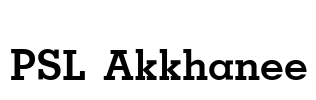 PSL Akkhanee Font Image