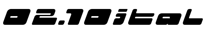 02.10ital Font Image