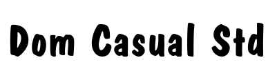 Dom Casual Std Font Image