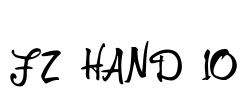 FZ HAND 10 Font Image