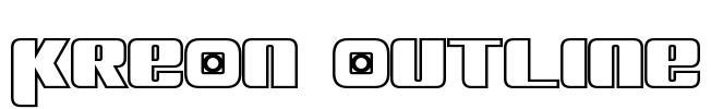 Kreon Outline Font Image