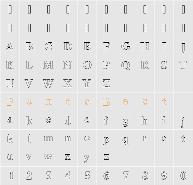 LifeTBolOu1 Character Map