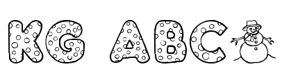 KG ABCs Font Image