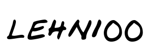 LEHN100 Font Image
