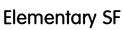 Elementary SF Font Image