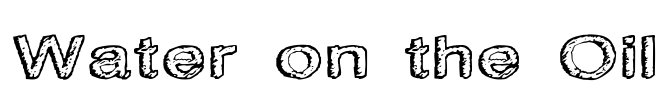 Water on the Oil Font Image