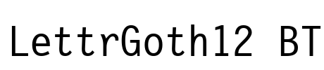 LettrGoth12 BT