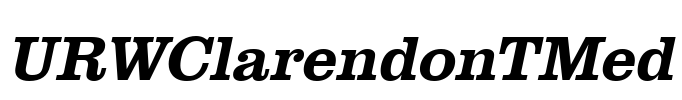 URWClarendonTMed Font Image