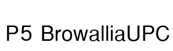 P5 BrowalliaUPC Font Image