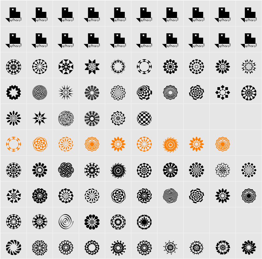Wach Op-Art Character Map