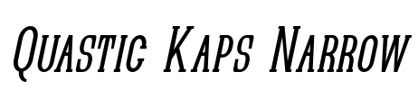 Quastic Kaps Narrow Font Image