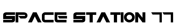 Space Station 77 Font Image