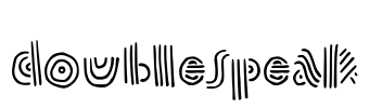 doublespeak Font Image